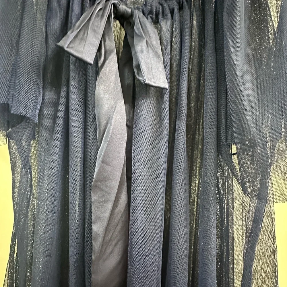 Hill House navy tulle duster - Picture 3 of 4